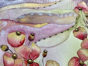 Sommer Fantasie mit Mohnblumen – Bild 3