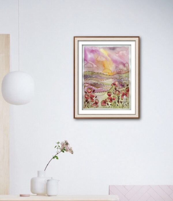 Sommer Fantasie mit Mohnblumen – Bild 4